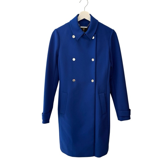 NWOT Ted Baker London Sapphire Blue Trench Coat - Picture 3 of 15